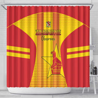 Zimbabwe Cricket Shower Curtain Go Champions LT15