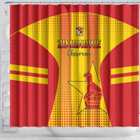 Zimbabwe Cricket Shower Curtain Go Champions LT15