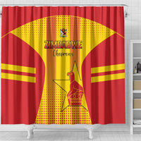 Zimbabwe Cricket Shower Curtain Go Champions LT15
