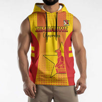 Custom Zimbabwe Cricket Sleeveless Hoodie Go Champions - Wonder Print Shop