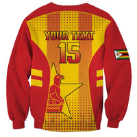Custom Zimbabwe Cricket Sweatshirt Go Champions - Wonder Print Shop