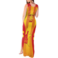 Custom Zimbabwe Cricket Tank Maxi Dress Go Champions - Wonder Print Shop