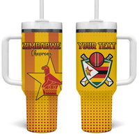 Custom Zimbabwe Cricket Tumbler With Handle Go Champions - Wonder Print Shop