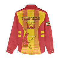 Custom Zimbabwe Cricket Women Casual Shirt Go Champions - Wonder Print Shop