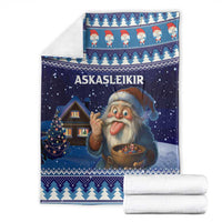 Iceland Christmas Askasleikir Blanket The Yule Lads Bowl Licker