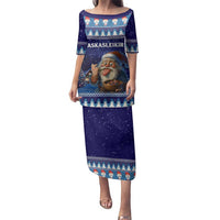 Iceland Christmas Askasleikir Family Matching Puletasi and Hawaiian Shirt The Yule Lads Bowl Licker - Wonder Print Shop