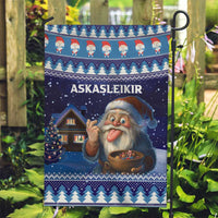 Iceland Christmas Askasleikir Garden Flag The Yule Lads Bowl Licker - Wonder Print Shop