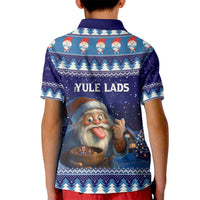 Iceland Christmas Askasleikir Kid Polo Shirt The Yule Lads Bowl Licker - Wonder Print Shop
