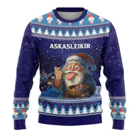 Iceland Christmas Askasleikir Ugly Christmas Sweater The Yule Lads Bowl Licker - Wonder Print Shop