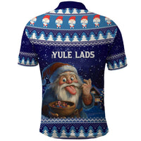 Iceland Christmas Askasleikir Polo Shirt The Yule Lads Bowl Licker - Wonder Print Shop