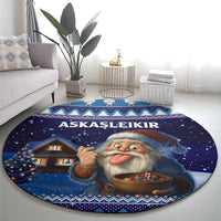 Iceland Christmas Askasleikir Round Carpet The Yule Lads Bowl Licker