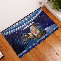 Iceland Christmas Askasleikir Rubber Doormat The Yule Lads Bowl Licker - Wonder Print Shop