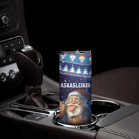 Iceland Christmas Askasleikir Skinny Tumbler The Yule Lads Bowl Licker - Wonder Print Shop