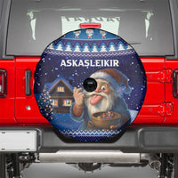 Iceland Christmas Askasleikir Spare Tire Cover The Yule Lads Bowl Licker - Wonder Print Shop