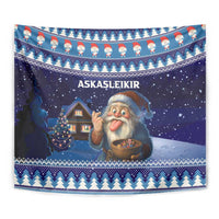 Iceland Christmas Askasleikir Tapestry The Yule Lads Bowl Licker - Wonder Print Shop