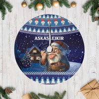 Iceland Christmas Askasleikir Tree Skirt The Yule Lads Bowl Licker - Wonder Print Shop