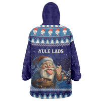 Iceland Christmas Askasleikir Wearable Blanket Hoodie The Yule Lads Bowl Licker - Wonder Print Shop