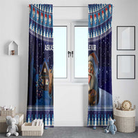 Iceland Christmas Askasleikir Window Curtain The Yule Lads Bowl Licker - Wonder Print Shop