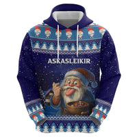 Iceland Christmas Askasleikir Zip Hoodie The Yule Lads Bowl Licker - Wonder Print Shop