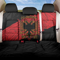 Albania Independence Day Back Car Seat Cover Albanian Eagle - Grunge Style - Wonder Print Shop