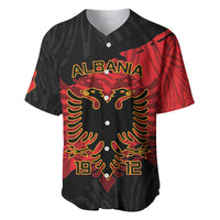 Albania Independence Day Baseball Jersey Albanian Eagle - Grunge Style - Wonder Print Shop
