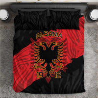 Albania Independence Day Bedding Set Albanian Eagle - Grunge Style - Wonder Print Shop