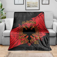 Albania Independence Day Blanket Albanian Eagle - Grunge Style