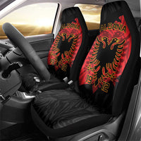 Albania Independence Day Car Seat Cover Albanian Eagle - Grunge Style - Wonder Print Shop