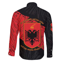 Albania Independence Day Family Matching Off Shoulder Short Dress and Hawaiian Shirt Albanian Eagle - Grunge Style - Wonder Print Shop