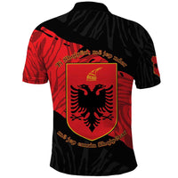 Albania Independence Day Polo Shirt Albanian Eagle - Grunge Style - Wonder Print Shop