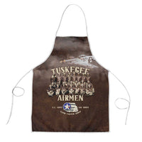 Remembering Tuskegee Airmen Apron Heroes of the 332nd Squadron Retro Style - Wonder Print Shop