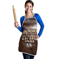Remembering Tuskegee Airmen Apron Heroes of the 332nd Squadron Retro Style - Wonder Print Shop