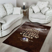 Remembering Tuskegee Airmen Area Rug Heroes of the 332nd Squadron Retro Style - Wonder Print Shop