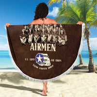 Remembering Tuskegee Airmen Beach Blanket Heroes of the 332nd Squadron Retro Style - Wonder Print Shop
