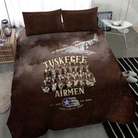 Remembering Tuskegee Airmen Bedding Set Heroes of the 332nd Squadron Retro Style - Wonder Print Shop