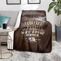 Remembering Tuskegee Airmen Blanket Heroes of the 332nd Squadron Retro Style - Wonder Print Shop