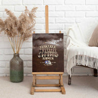 Remembering Tuskegee Airmen Canvas Wall Art Heroes of the 332nd Squadron Retro Style - Wonder Print Shop