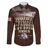 Remembering Tuskegee Airmen Family Matching Off Shoulder Maxi Dress and Hawaiian Shirt Heroes of the 332nd Squadron Retro Style - Wonder Print Shop