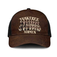 Remembering Tuskegee Airmen Mesh Trucker Cap Heroes of the 332nd Squadron Retro Style - Wonder Print Shop