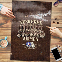 Remembering Tuskegee Airmen Puzzle Heroes of the 332nd Squadron Retro Style - Wonder Print Shop