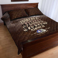 Remembering Tuskegee Airmen Quilt Bed Set Heroes of the 332nd Squadron Retro Style - Wonder Print Shop