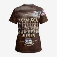 Remembering Tuskegee Airmen Scrub Top Heroes of the 332nd Squadron Retro Style - Wonder Print Shop