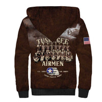 Remembering Tuskegee Airmen Sherpa Hoodie Heroes of the 332nd Squadron Retro Style - Wonder Print Shop