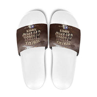 Remembering Tuskegee Airmen Slide Sandals Heroes of the 332nd Squadron Retro Style - Wonder Print Shop