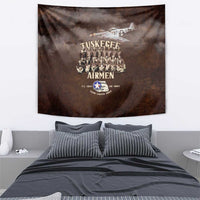 Remembering Tuskegee Airmen Tapestry Heroes of the 332nd Squadron Retro Style - Wonder Print Shop