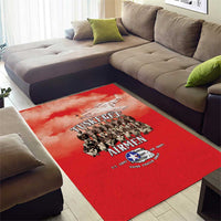 Remembering Tuskegee Airmen Area Rug Heroes of the 332nd Squadron Red Art - Wonder Print Shop