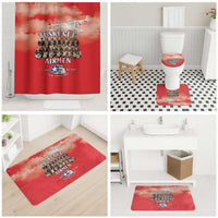 Remembering Tuskegee Airmen Bathroom Set Heroes of the 332nd Squadron Red Art - Wonder Print Shop