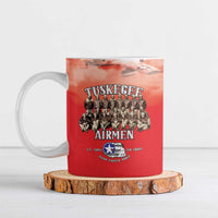 Remembering Tuskegee Airmen Ceramic Mug Heroes of the 332nd Squadron Red Art - Wonder Print Shop
