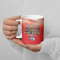 Remembering Tuskegee Airmen Ceramic Mug Heroes of the 332nd Squadron Red Art - Wonder Print Shop