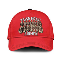 Remembering Tuskegee Airmen Classic Cap Heroes of the 332nd Squadron Red Art - Wonder Print Shop